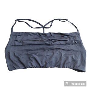 Xinfsh Women's Black Rouged Crop Top - Polyester/Elastane Blend, Spaghetti Racer